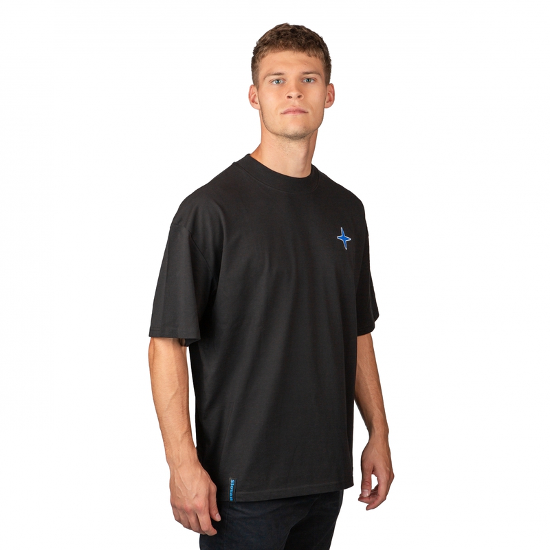 Schwarze T-Shirt mit Nordstern