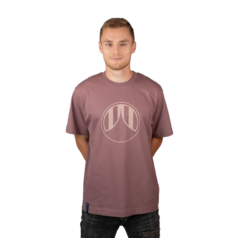 Braunes (Kaffee) T-Shirt mit Logo