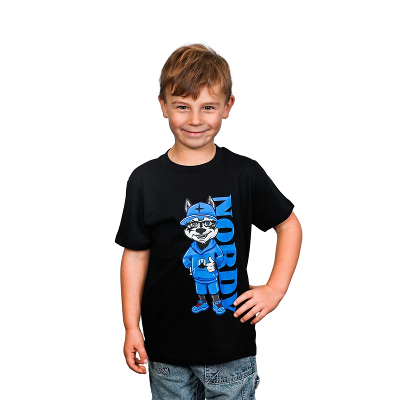 Kinder-T-Shirt NORDY schwarz