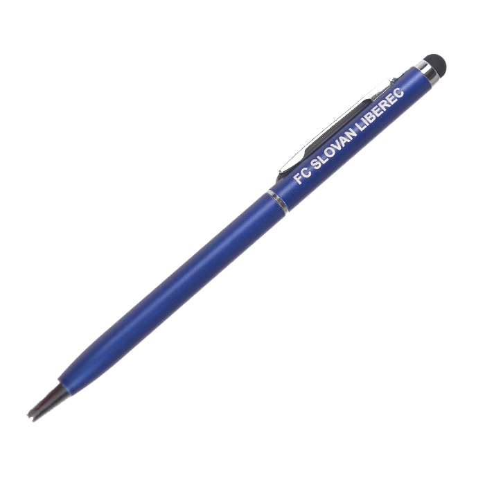 Blue metal ballpoint pen (thin)