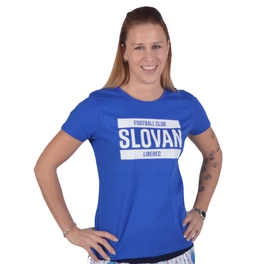 T-shirt blue "Football Club" SLOVAK women