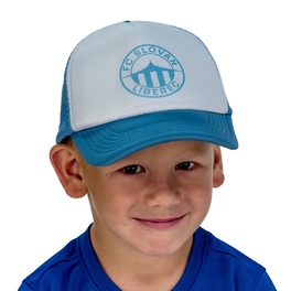 Blue and white children's cap
